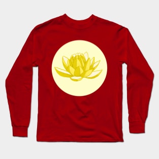 Banana Flower Lotus Long Sleeve T-Shirt